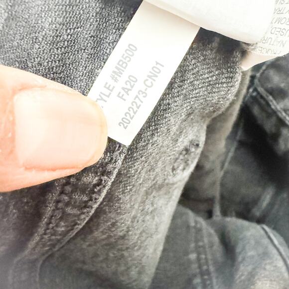 Madewell Tomboy Straight Charcoal Black Denim Jeans Size 30 - Picture 9 of 10